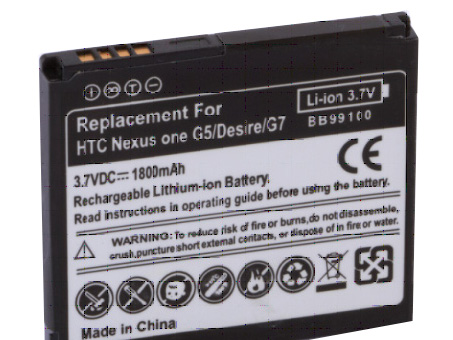 Erstatte Mobiltelefon batteri til HTC Google Nexus One G5 Erstatte Mobiltelefon batteri HTC til Google Nexus One G5