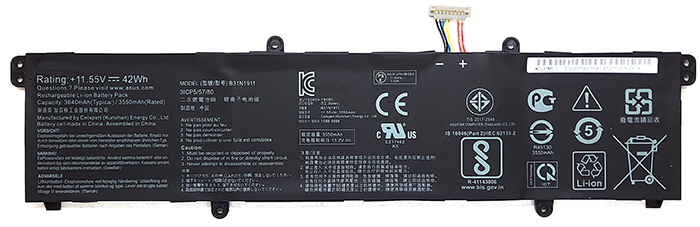 Erstatte Bærbar Batteri til ASUS VivoBook-S14-X421FF Erstatte Bærbar Batteri ASUS til VivoBook-S14-X421FF