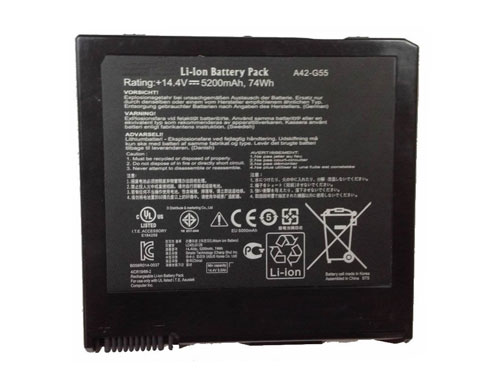 Erstatte Bærbar Batteri til ASUS A42-G55 Erstatte Bærbar Batteri ASUS til A42-G55