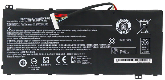 Erstatte Bærbar Batteri til ACER Spin-3-SP314-52 Erstatte Bærbar Batteri ACER til Spin-3-SP314-52