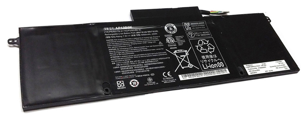 Erstatte Bærbar Batteri til Acer AP13D3K Erstatte Bærbar Batteri Acer til AP13D3K