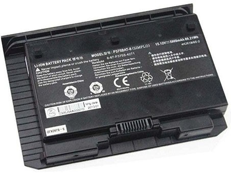 Erstatte Bærbar Batteri CLEVO  til P375BAT-8 