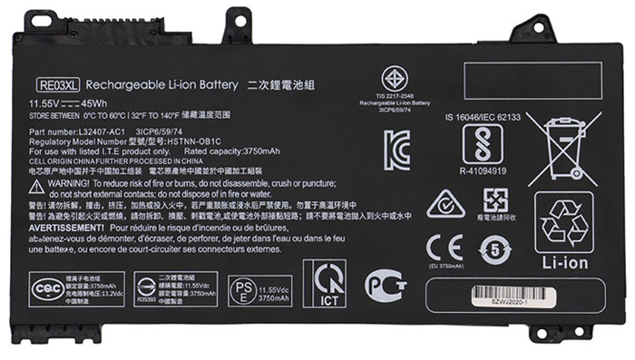 Erstatte Bærbar Batteri til hp PROBOOK-430-G6-6XP94PC Erstatte Bærbar Batteri hp til PROBOOK-430-G6-6XP94PC