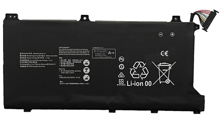 Erstatte Bærbar Batteri HUAWEI  til HB4692J5ECW-31 