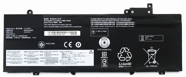 Erstatte Bærbar Batteri til LENOVO ThinkPad-T480S Erstatte Bærbar Batteri LENOVO til ThinkPad-T480S