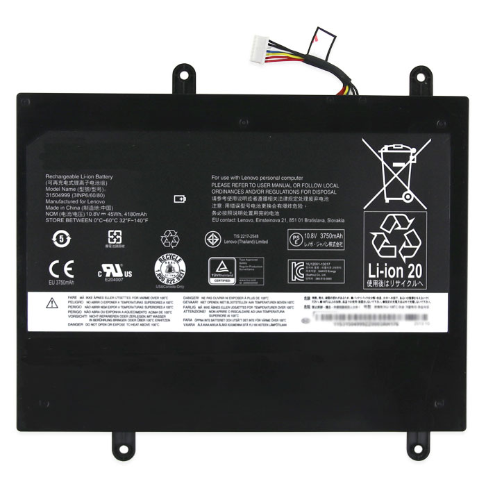 Erstatte Bærbar Batteri Lenovo  til 3INP6/60/80 