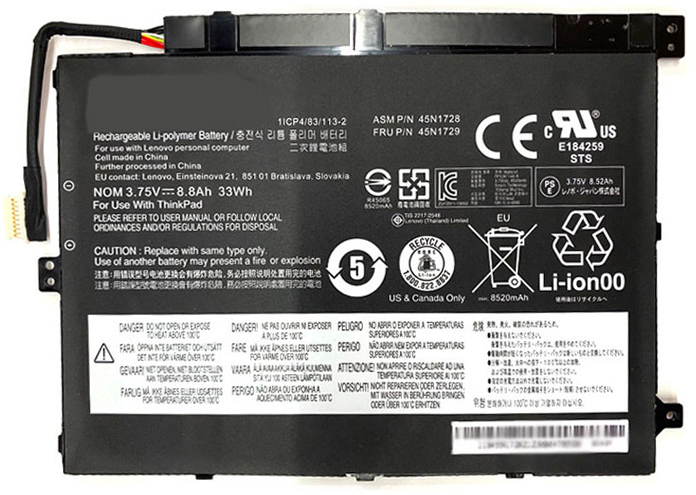 Erstatte Bærbar Batteri Lenovo  til 1ICP4/83/113 