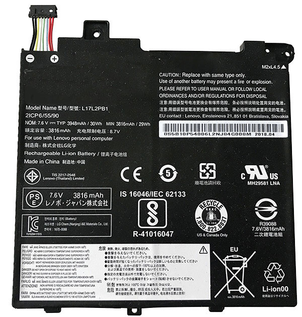 Erstatte Bærbar Batteri lenovo  til L17L2PB1 