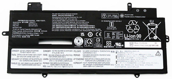 Erstatte Bærbar Batteri lenovo  til ThinkPad-X1-Carbon-9th-Gen 