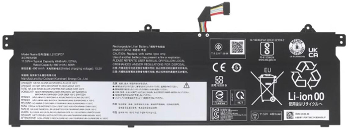 Erstatte Bærbar Batteri til lenovo L21C3PD7 Erstatte Bærbar Batteri lenovo til L21C3PD7
