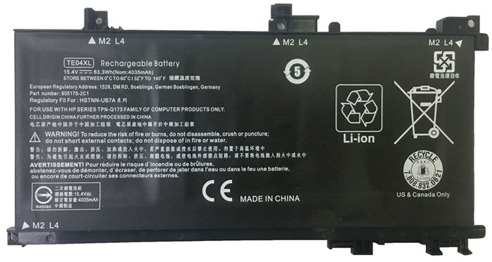 Erstatte Bærbar Batteri til hp Omen-Pavilion-15-BC205NU Erstatte Bærbar Batteri hp til Omen-Pavilion-15-BC205NU