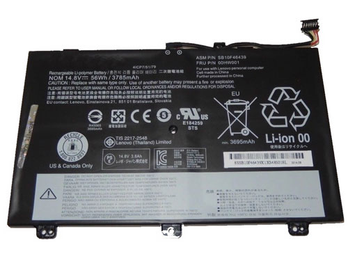 Erstatte Bærbar Batteri til lenovo 00HW001 Erstatte Bærbar Batteri lenovo til 00HW001