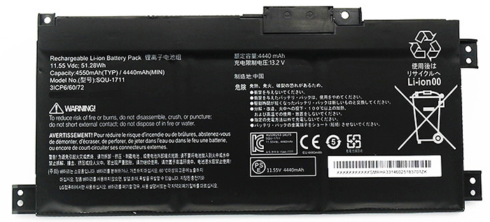 Erstatte Bærbar Batteri til THUNDEROBOT r-911M Erstatte Bærbar Batteri THUNDEROBOT til r-911M